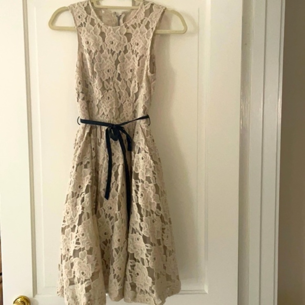 Anthropologie Tracy Reese Size 4 Ivory Lace Dress